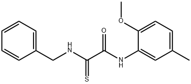 2-(BENZYLAMINO)-N-(2-METHOXY-5-METHYLPHENYL)-2-THIOXOACETAMIDE Struktur