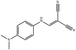 (((4-(DIMETHYLAMINO)PHENYL)AMINO)METHYLENE)METHANE-1,1-DICARBONITRILE Struktur