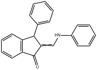 2-(ANILINOMETHYLENE)-3-PHENYL-1-INDANONE Struktur