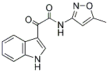 2-INDOL-3-YL-N-(5-METHYLISOXAZOL-3-YL)-2-OXOETHANAMIDE Struktur