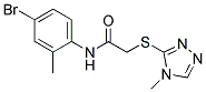 N-(4-BROMO-2-METHYLPHENYL)-2-[(4-METHYL-4H-1,2,4-TRIAZOL-3-YL)SULFANYL]ACETAMIDE Struktur