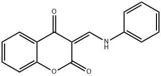 3-[(Z)-ANILINOMETHYLIDENE]-2H-CHROMENE-2,4-DIONE Struktur