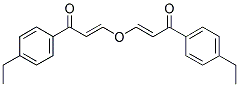 1-(4-ETHYLPHENYL)-3-([3-(4-ETHYLPHENYL)-3-OXOPROP-1-ENYL]OXY)PROP-2-EN-1-ONE Struktur