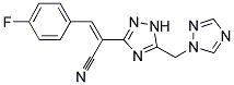 3-(4-FLUOROPHENYL)-2-[5-(1H-1,2,4-TRIAZOL-1-YLMETHYL)-1H-1,2,4-TRIAZOL-3-YL]ACRYLONITRILE Struktur