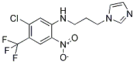 N1-[3-(1H-IMIDAZOL-1-YL)PROPYL]-5-CHLORO-2-NITRO-4-(TRIFLUOROMETHYL)ANILINE Struktur