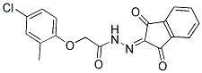 N-(AZA(1,3-DIOXOINDAN-2-YLIDENE)METHYL)-2-(4-CHLORO-2-METHYLPHENOXY)ETHANAMIDE Struktur