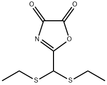 2-[BIS(ETHYLSULFANYL)METHYL]-1,3-OXAZOLE-4,5-DIONE Struktur