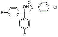 2-[(4-CHLOROPHENYL)SULFINYL]-1,1-BIS(4-FLUOROPHENYL)-1-ETHANOL Struktur