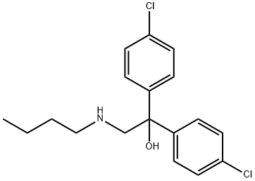 2-(BUTYLAMINO)-1,1-BIS(4-CHLOROPHENYL)-1-ETHANOL Struktur