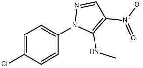 1-(4-CHLOROPHENYL)-N-METHYL-4-NITRO-1H-PYRAZOL-5-AMINE Struktur