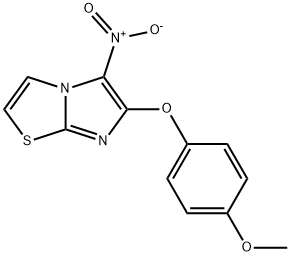 4-METHOXYPHENYL 5-NITROIMIDAZO[2,1-B][1,3]THIAZOL-6-YL ETHER Struktur