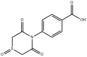 4-(1,3,5-TRIOXO-1LAMBDA4,4-THIAZINAN-4-YL)BENZENECARBOXYLIC ACID Struktur