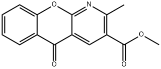 2-METHYL-10-OXO-10H-9-OXA-1-AZA-ANTHRACENE-3-CARBOXYLIC ACID METHYL ESTER Struktur