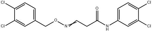 3-([(3,4-DICHLOROBENZYL)OXY]IMINO)-N-(3,4-DICHLOROPHENYL)PROPANAMIDE Struktur