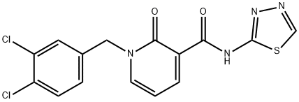 1-(3,4-DICHLOROBENZYL)-2-OXO-N-(1,3,4-THIADIAZOL-2-YL)-1,2-DIHYDRO-3-PYRIDINECARBOXAMIDE Struktur