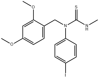 N-(2,4-DIMETHOXYBENZYL)-N-(4-IODOPHENYL)-N'-METHYLTHIOUREA Struktur