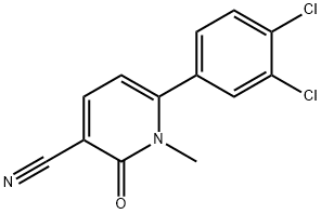 6-(3,4-DICHLOROPHENYL)-1-METHYL-2-OXO-1,2-DIHYDRO-3-PYRIDINECARBONITRILE Struktur