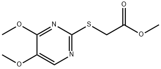 METHYL 2-[(4,5-DIMETHOXY-2-PYRIMIDINYL)SULFANYL]ACETATE Struktur