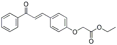 ETHYL 2-[4-(3-OXO-3-PHENYLPROP-1-ENYL)PHENOXY]ACETATE Struktur