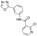 N3-[3-(1,3,4-OXADIAZOL-2-YL)PHENYL]-2-CHLORONICOTINAMIDE Struktur