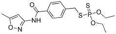 N1-(5-METHYLISOXAZOL-3-YL)-4-([(DIETHOXYPHOSPHOROTHIOYL)THIO]METHYL)BENZAMIDE Struktur