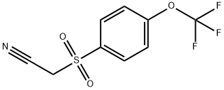 4-(TRIFLUOROMETHOXY)BENZENESULPHONYLACETONITRILE Structure