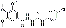 4-(4-CHLOROPHENYL)-1-(3,4,5-TRIMETHOXBENZOYL)THIOSEMICARBAZIDE Struktur