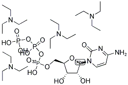 CTP ALPHA-32P TETRA-TRIETHYLAMMONIUM SALT Struktur