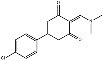 5-(4-CHLOROPHENYL)-2-[(DIMETHYLAMINO)METHYLENE]-1,3-CYCLOHEXANEDIONE Struktur