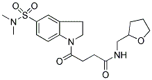 5-(DIMETHYLAMINOSULPHONYL)-2,3-DIHYDRO-G-OXO-N-(TETRAHYDROFURFURYL)-1-(1H)-INDOLEBUTANAMIDE Struktur