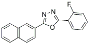 2-(2-FLUOROPHENYL)-5-(2-NAPHTHYL)-1,3,4-OXADIAZOLE Struktur