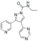 N-ETHYL-3-(PYRIDIN-3-YL)-4-(PYRIMIDIN-4-YL)PYRAZOLE-1-CARBOXAMIDE Struktur