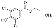 ETHYL 3,5-DICHLORO-4-HYDROXYBENZOATE, HYDRATE Struktur