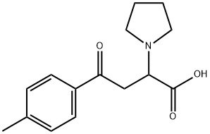 4-(4-METHYLPHENYL)-4-OXO-2-(1-PYRROLIDINYL)BUTANOIC ACID Struktur