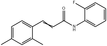 3-(2,4-DIMETHYLPHENYL)-N-(2-FLUOROPHENYL)ACRYLAMIDE Struktur