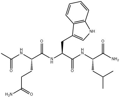 AC-GLN-TRP-LEU-NH2 Struktur