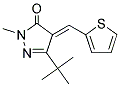 3-(TERT-BUTYL)-1-METHYL-4-(2-THIENYLMETHYLENE)-2-PYRAZOLIN-5-ONE Struktur