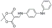 2,2-DIMETHYL-5-(((4-(PHENYLAMINO)PHENYL)AMINO)METHYLENE)-1,3-DIOXANE-4,6-DIONE Struktur