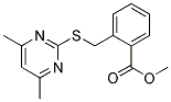 2-[[(4,6-DIMETHYLPYRIMIDIN-2-YL)THIO]METHYL]BENZOIC ACID, METHYL ESTER Struktur