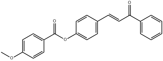 4-(3-OXO-3-PHENYL-1-PROPENYL)PHENYL 4-METHOXYBENZENECARBOXYLATE Struktur