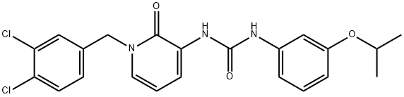 N-[1-(3,4-DICHLOROBENZYL)-2-OXO-1,2-DIHYDRO-3-PYRIDINYL]-N'-(3-ISOPROPOXYPHENYL)UREA Struktur