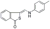 3-(4-TOLUIDINOMETHYLENE)-2-BENZOTHIOPHEN-1(3H)-ONE Struktur