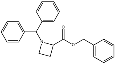 BENZYL N-DIPHENYLMETHYL-2-AZETIDINECARBOXYLATE Struktur