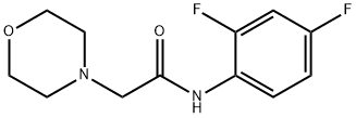 N-(2,4-DIFLUOROPHENYL)-2-MORPHOLINOACETAMIDE Struktur