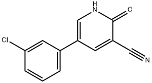 5-(3-CHLOROPHENYL)-2-OXO-1,2-DIHYDRO-3-PYRIDINECARBONITRILE Struktur