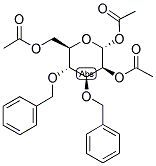 3,4-DI-O-BENZYL-1,2,6-TRI-O-ACETYL-A-D-MANNOPYRANOSE Struktur