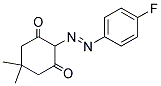 2-((4-FLUOROPHENYL)DIAZENYL)-5,5-DIMETHYLCYCLOHEXANE-1,3-DIONE Struktur