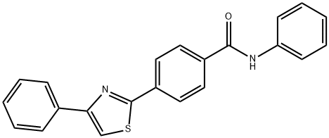 N-PHENYL-4-(4-PHENYL-1,3-THIAZOL-2-YL)BENZENECARBOXAMIDE Struktur