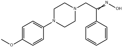 2-[4-(4-METHOXYPHENYL)PIPERAZINO]-1-PHENYL-1-ETHANONE OXIME Struktur