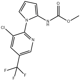 METHYL N-(1-[3-CHLORO-5-(TRIFLUOROMETHYL)-2-PYRIDINYL]-1H-PYRROL-2-YL)CARBAMATE Struktur